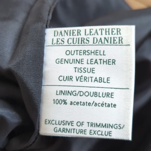 Vintage Danier Black Leather High Rise Bootcut Pants - Picture 12 of 12